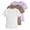 01 Brown, variant on 3-Pack Girls Ribbed T-Shirts Short Sleeve Crew Neck Pullover Tops Basic Casual Summer Tees for 5-16 Years