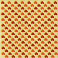 thumbnail image 1 of Ahgly Company Tapis de Zone Carré Lavable en Machine Orange Rouge Orange, 8 Pieds Carré, 1 of 7