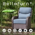 thumbnail image 3 of Bellefurn Outdoor Seat Cushions 22 X 24 X 6 inch for Patio Furniture,Outdoor Chair Cushions Outdoor Deep Seat Cushion with Water Resistant & Removable Cover Patio Cushions for Wicker Chair,Sofa,Couch, 3 of 12