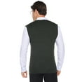 thumbnail image 4 of Purcoar Men's V-Neck Button Front Sweater Vest Twist Cable Knitwear Cardigan, 4 of 6