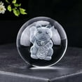thumbnail image 6 of EOEMY 50mm Crystal Ball Figurines Miniature Paperweight 3D Laser Engraved Glass Sphere-Snowman, 6 of 9
