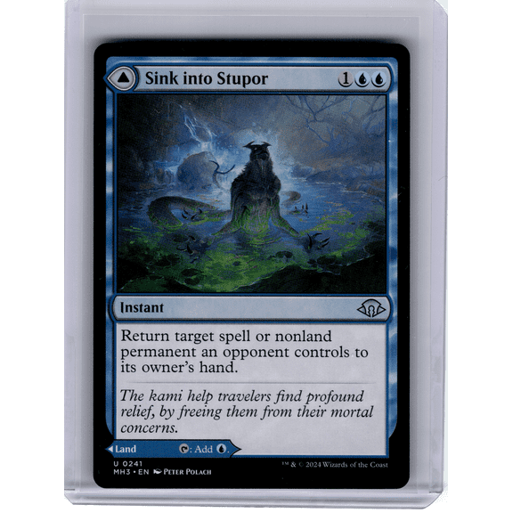 Collectible 2024 Magic: The Gathering Modern Horizons 3 Sink Into Stupor // Soporific Springs #241 Non-Foil Trading Card