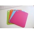 thumbnail image 6 of 4 pack Large Flexible Plastic Cutting Boards Set with Handle Mat board for use with kitchen knife Mats are dishwasher safe on, 6 of 7