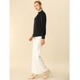 thumbnail image 4 of Dde San Patricio profesional Blusas de gade manlarcon cuello alto elegante pamujer  Negro XXL, 4 of 6