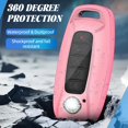 thumbnail image 5 of Key Fob Cover Compatible with Nissan Rogue Pathfinder Versa Kicks Sentra 2023-2025 TPU 3-5 Button Keychain Case Holder Protector,Pink, 5 of 6