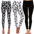thumbnail image 1 of White Mark Leggings Mignons Extensibles Doux pour Femmes Lot de 3, 1 of 2