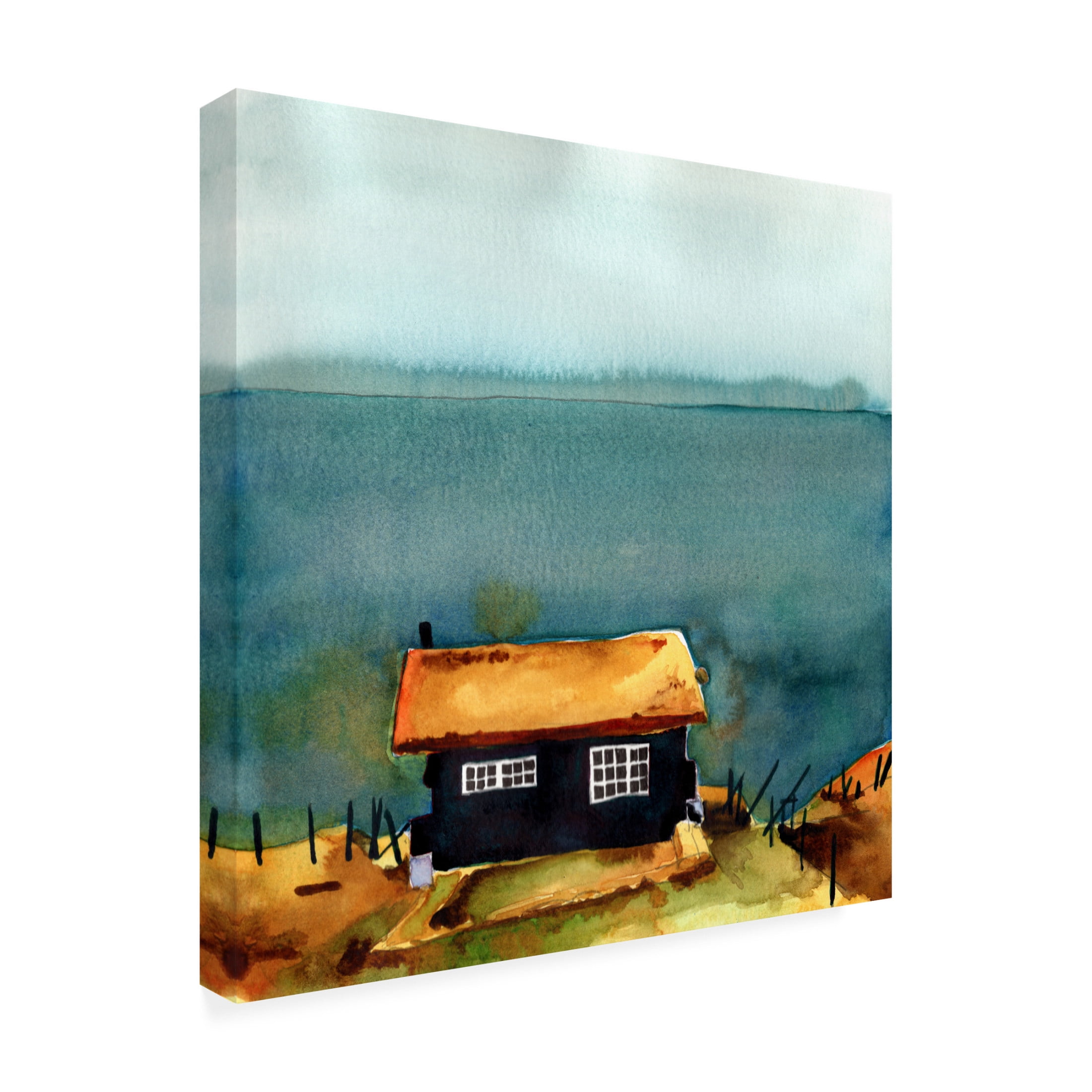 Trademark Fine Art Paul McCreery Rad Little Cabin II Canvas Wall Art