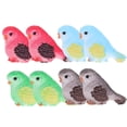 thumbnail image 1 of 8 unids adorable resina pájaro adorno decorativo escritorio adorno jardín decoración, 1 of 5