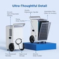thumbnail image 7 of Moiswell 260 Pints Commercial Dehumidifier with Pump Heavy-Duty Moisture Control for Basement Warehouse, Industry Water Damage Unit, Auto Defrost, 7 of 7
