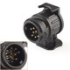 thumbnail image 3 of Conector de remolque impermeable de 13 pines a 7 pines Adaptador de enchufe de gancho de remolque de 13 pines a 7 pines (1 * PCS negro, 3 of 5