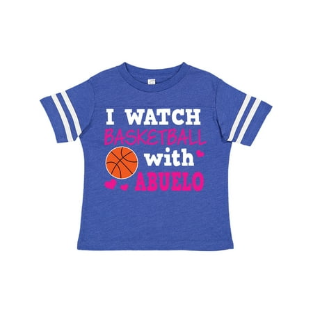 

Inktastic I Watch Basketball with Abuelo Gift Toddler Toddler Girl T-Shirt