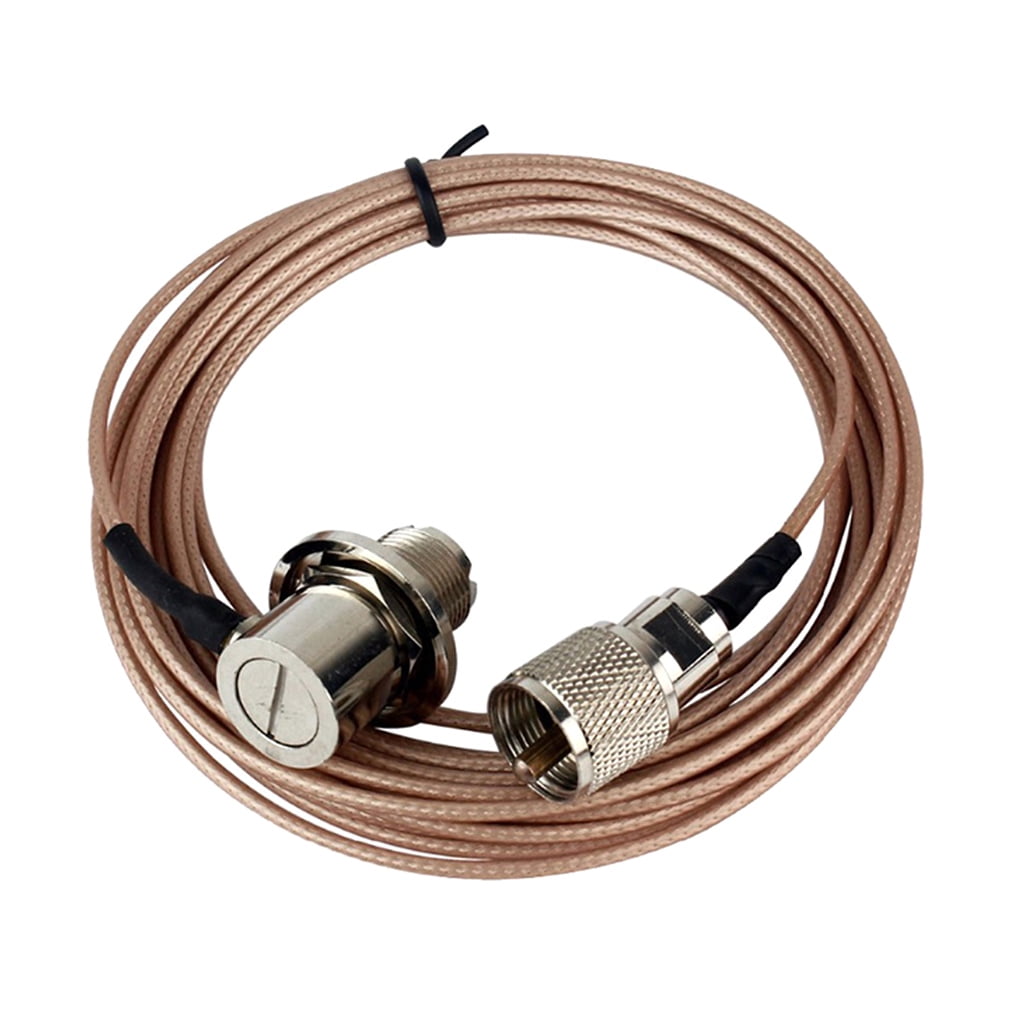 DTOWER Antenna Cable Car Radio Connector Cord PL259 Male to UHF Female