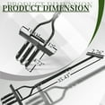 thumbnail image 5 of 43-Inch Manual Lawn Aerator with Soil Core Tray & Cleaning Tool 3-Tine Steel Coring Aerator for Soil Compaction Relief Lawn Yard Care Black, 5 of 10