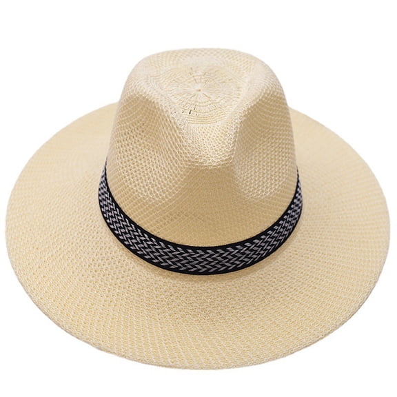 Aunavey Middle-Aged Men's Top Hat, Summer Sun Hat for Elderly Men