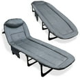 Adults Folding Sleeping Cot Guest Bed Heavy Duty Sun Lounger Cots
