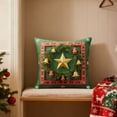 thumbnail image 6 of 17.7x17.7 in Christmas Pillow Covers with Insert, Decorative Pillow Cases with Soft Fabric Hidden Zipper for Sofa Couch Home Decor Seasonal Holiday, AKLJWH, P, 6 of 6