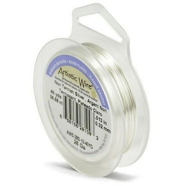 Beadalon Artistic Wire – Alambre (36,6 M, Calibre 28), Color Negro