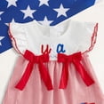 thumbnail image 6 of KPOPLK 4th of July Toddler Girl Dress Baby Red White Blue Dress Little Girl Fourth of July Outfit American Flag Clothes(12-18 Months,Red), 6 of 6