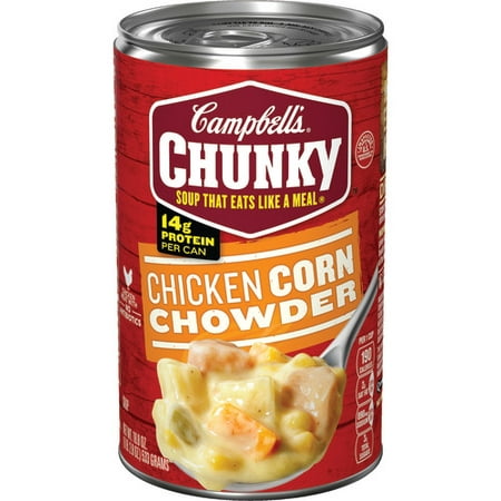 (6 pack) Campbell's Chunky Soup, Chicken Corn Chowder Soup, 18.8 Ounce Can (6 pack)