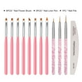 thumbnail image 2 of Juego de 12 brochas para uñas rosadas Gel Ombre Gradient Nail Labymos  Natural, 2 of 7