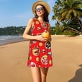 thumbnail image 3 of Lsque Mario Pattern Summer Dresses for Women – Sleeveless T-Shirt Swing Sundress, Perfect for the Beach and Casual Days, 3 of 6