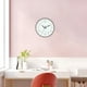 thumbnail image 5 of Relojes de pared antiguos para decoración de estar Relojes de pared clásicos Silenciosos redon Diseño de moda digital Decoración del Sunnimix Reloj de pared moderno, 5 of 8