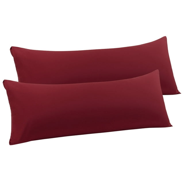 Unique Bargains Microfiber Body Pillow Cases Silky-Soft Pillowcase Envelope Closure 2pcs