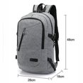 thumbnail image 5 of black Duomi Mochila para estudiantes Mochila escolar con carga USB Bolsa para computadora juvenil, 5 of 5