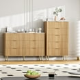 thumbnail image 4 of BeesClover Commode à 6 Tiroirs avec Tiroirs Larges, Commode en Bois, Commodes de Rangement Modernes pour Salon, Garde-Robe, Couloir, Entrée, 4 of 7