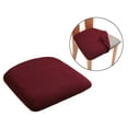 thumbnail image 4 of Funda de cojín para asiento de silla, funda para asiento de silla para sillas de comedor y cocina Vino rojo, 4 of 9
