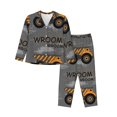 thumbnail image 1 of Naloa Pyjamas Imprimés Machines de Construction pour Femmes, Ensembles de Pyjama pour Femmes, Ensembles de Détente pour Femmes, 2pjs pour femmes-TTTG, 1 of 7