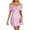 Pink, variant on Telankuip Womens Elegant off the Shoulder Mini Dresses Satin Tube Prom Dress for Wedding Evening Formal Gown Trendy Bow Detail at Chest Short Party Dressy Pink S