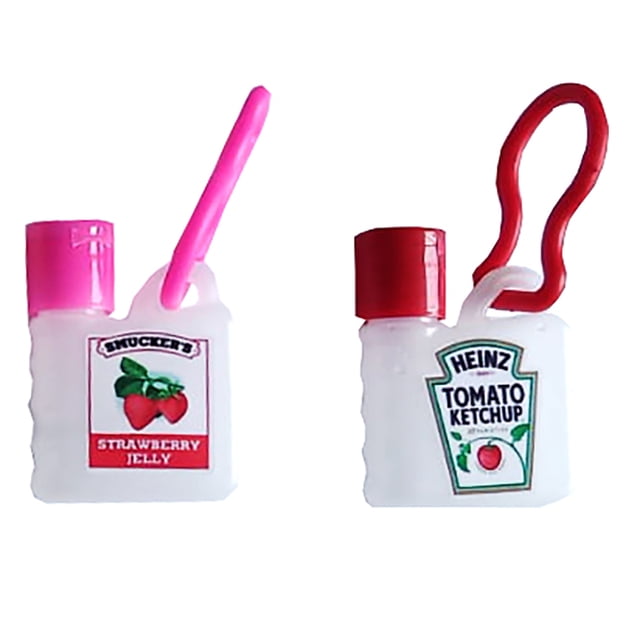 6 Mini Botellitas Condimentos Para Lunch Generico mini botellas