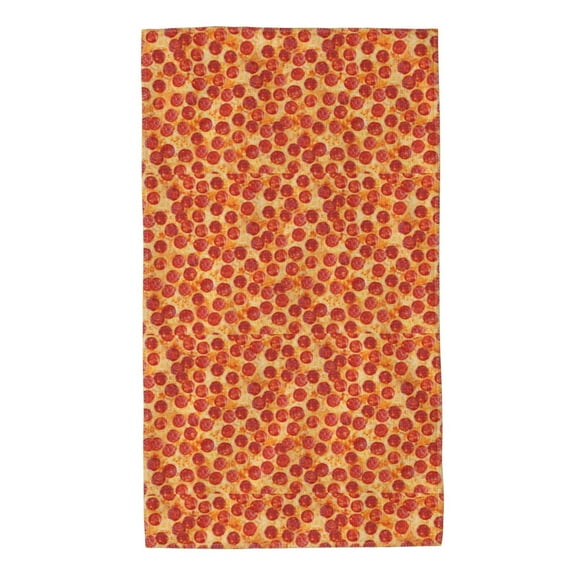 Honeii Pizza Print Quick-Dry Microfiber Towel, Shower Towel 27.5x16in,Absorbent Bathroom Towel for Beach, Pool, and Travel