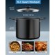 thumbnail image 2 of Antiadherente Stockpot Cook N Home, 10,5 L, con tapa de aluminio negro, 2 of 7