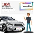 thumbnail image 6 of 1Pack License Plate Frames with Vibrant Rainbow Gradient Pattern Design Includes Screws & Caps Full Accessories Included Size 6. 3x12. 2inch(16x31cm), 6 of 8