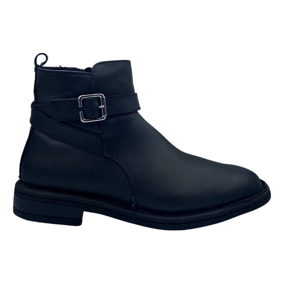 Botín Negro Caballero Lobo Solo 7948 Piel