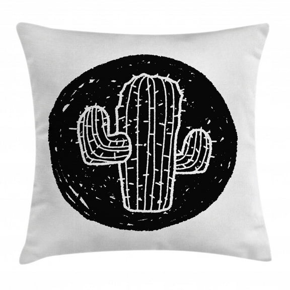 Ambesonne 20" x 20" Black Polyester Decorative Pillow Cover