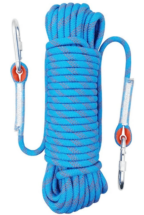 10/20m Tree Rock Climbing Rope Outdoor Mountain Rescue Harnesses with Carabiner 