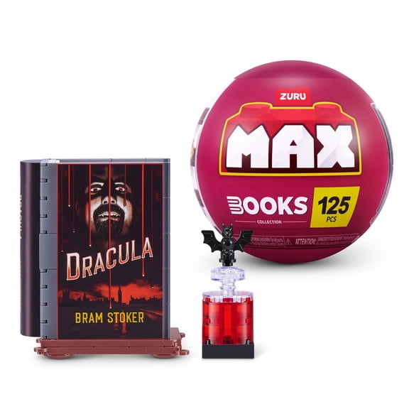 MAX BUILD MORE Premium Books Collection (Dracula) by ZURU - Plastic Building Bricks Set for Kids Ages 8 