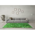 thumbnail image 3 of Ahgly Company Indoor Square Oriental Green Industrial Area Rugs, 3' Square, 3 of 4
