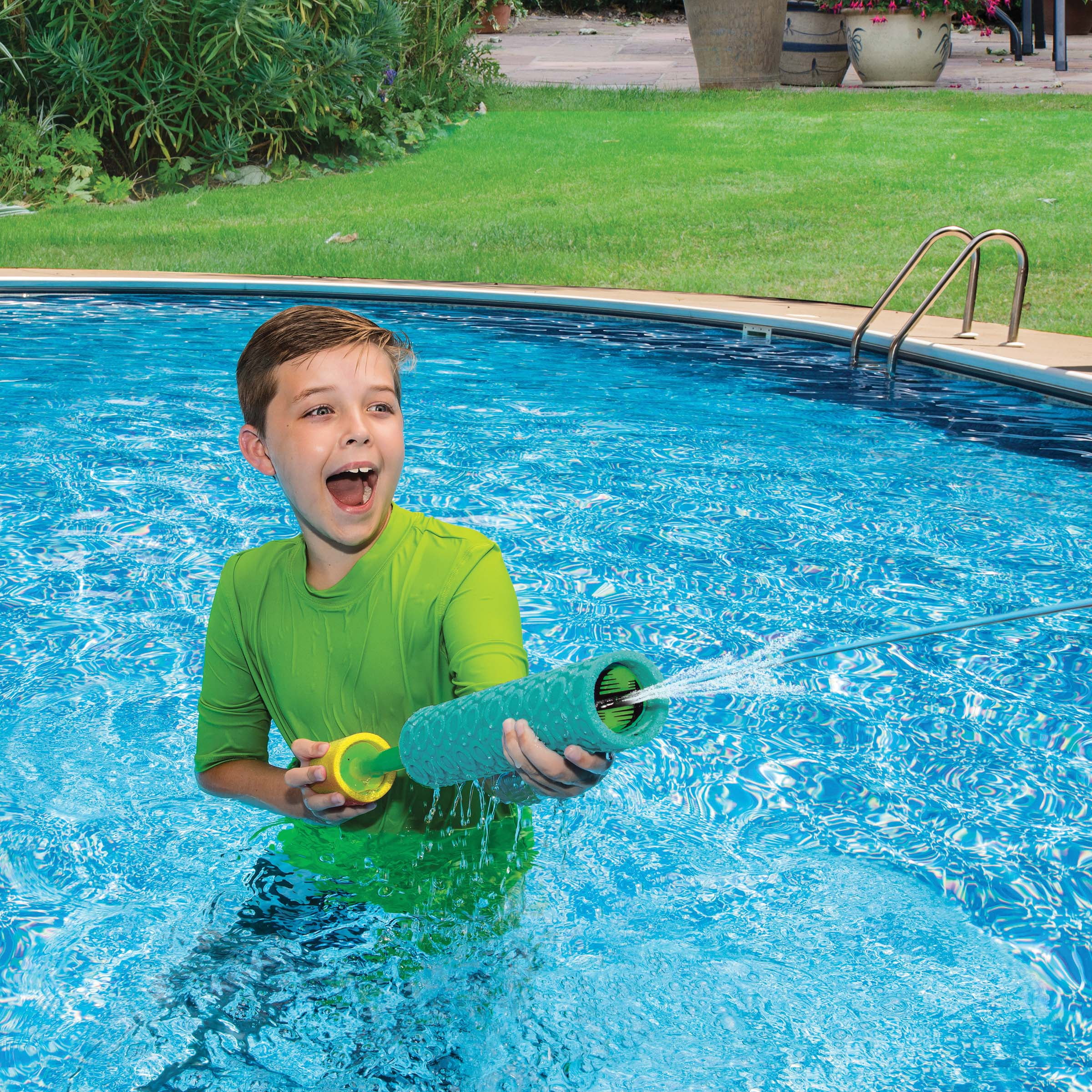 Play Day Max Liquidator Terminator Water Blaster, Yellow-Teal