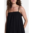 thumbnail image 4 of Time and Tru Women's Cotton Double Cloth Sleeveless Maxi Dress, Sizes XS-XXXL, 4 of 5