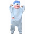 thumbnail image 3 of Guvpev Funny Black Big Mouth Monster Onesie with 2Pcs Comb Prop & Shoes, Silly Puppet Mascot Costume, Plush Halloween Cosplay One Piece Pajamas, Oversized Hooded Loungewear, 3 of 11