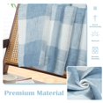 thumbnail image 5 of DriftAway Buffalo Plaid Check Curtains Woven Plaid Pattern Lined Blackout Thermal Insulated Window Curtain Grommet 2 Layers 2 Panels 52 Inch by 96 Inch Dusty Blue, 5 of 5