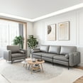 thumbnail image 2 of Costway Modular 3-Seat Sofa Couch with Socket USB Ports & Side Storage Pocket Grey, 2 of 10