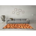thumbnail image 3 of Ahgly Company Indoor Rectangle Oriental Orange Modern Area Rugs, 5' x 8', 3 of 4