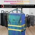 thumbnail image 4 of Byootique Malachite Green Makeup Train Case Lockable Rolling Cosmetic Trolley, 4 of 12