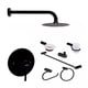 thumbnail image 1 of Juego Baño Redondo Regadera 15cm Monomando 8 Piezas Negro Lujo, 1 of 9