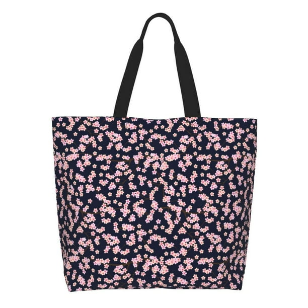 Easygdp Flower Bolsas Tote para Mujer, Bolsos de Hombro para Viaje, Bolsos de Mano de Gran Capacidad para Compras y Trabajo